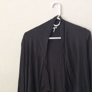 Long sleeved draped sweater